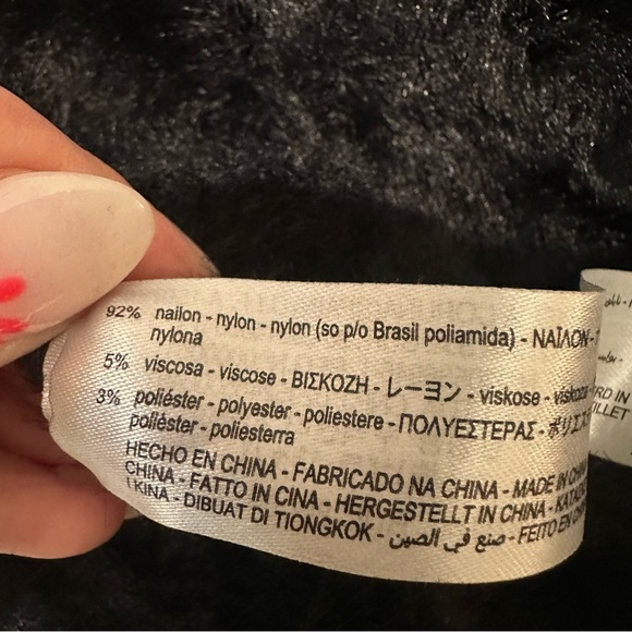 Zara Faux Fur Cardigan Sweater with Gold Star Buttons - Picture 9 of 9